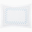 Anketi Light Indigo Border Organic Sham by John Robshaw King Sham Light Indigo at FIG LINENS AND HOME 2