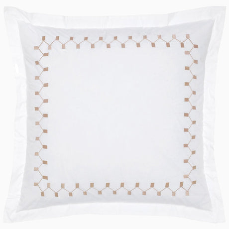 Anketi Natural Border Organic Sham by John Robshaw at Fig Linens and Home - 2