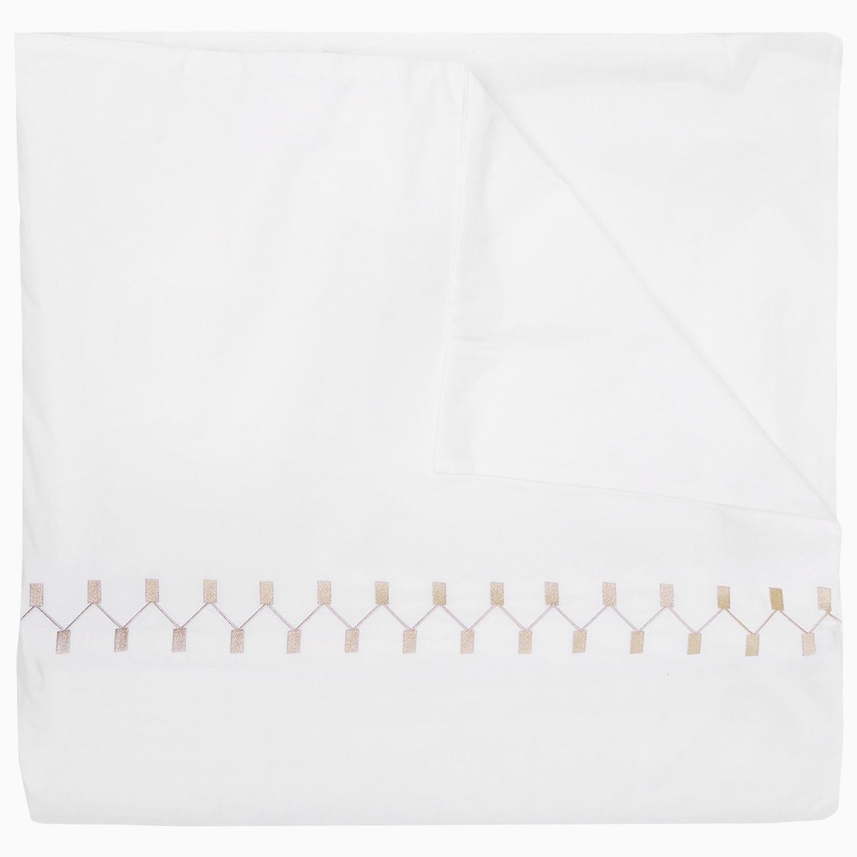 Anketi Natural Border Organic Duvet by John Robshaw at Fig Linens and Home - 2