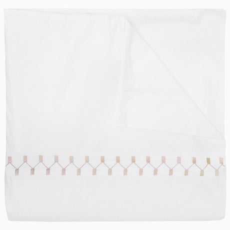 Anketi Natural Border Organic Duvet by John Robshaw at Fig Linens and Home - 2