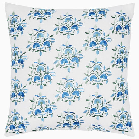 Ankur Azure Pillow by John Robshaw at Fig Linens and Home - 1