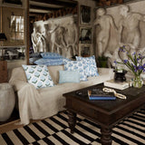 Ankur Azure Pillow by John Robshaw at Fig Linens and Home - 3