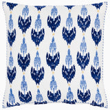 Chetana Indigo Pillow by John Robshaw at Fig Linens and Home - 1