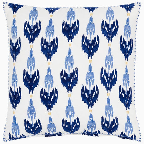 Chetana Indigo Pillow by John Robshaw at Fig Linens and Home - 1