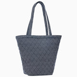 Cinde Indigo Quilted Tote Bag by John Robshaw at Fig Linens and Home - 1