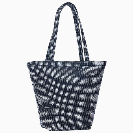 Cinde Indigo Quilted Tote Bag by John Robshaw at Fig Linens and Home - 1