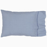 Cinde Navy Organic Sheet Set by John Robshaw at Fig Linens and Home - 3
