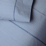 Cinde Navy Organic Sheet Set by John Robshaw at Fig Linens and Home - 1