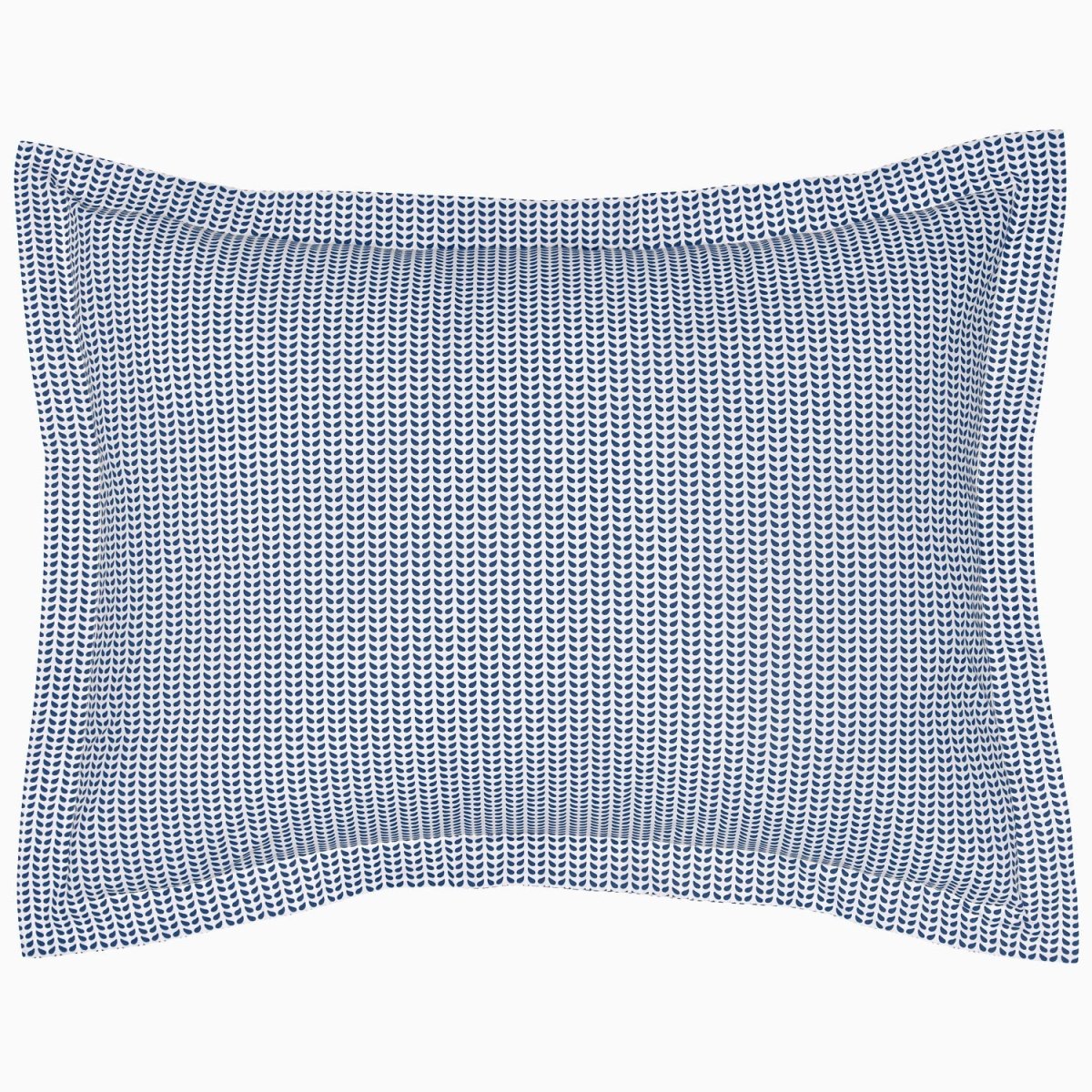 Cinde Navy Organic Sham by John Robshaw at Fig Linens and Home - 1