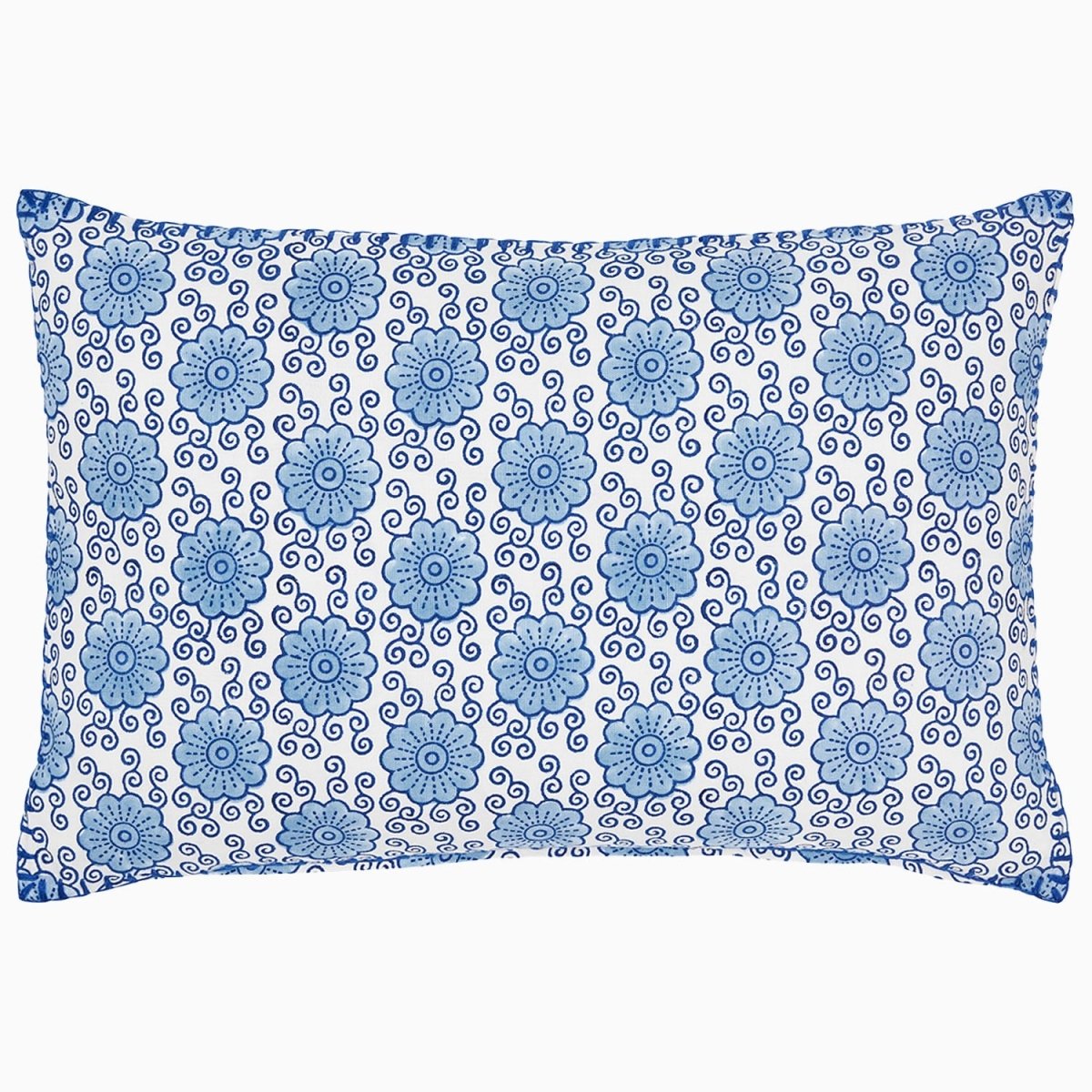 Damini Indigo Pillow by John Robshaw at Fig Linens and Home - 1
