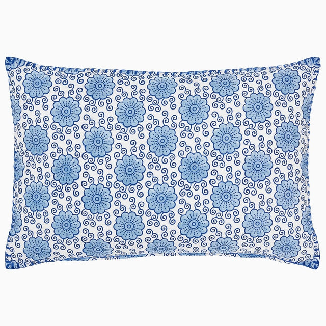 Damini Indigo Pillow by John Robshaw at Fig Linens and Home - 1