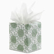 Damini Sage Tissue Box Cover by John Robshaw at Fig Linens and Home - 1