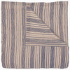 Darika Indigo Quilt by John Robshaw at Fig Linens and Home - Striped Cotton Quilt