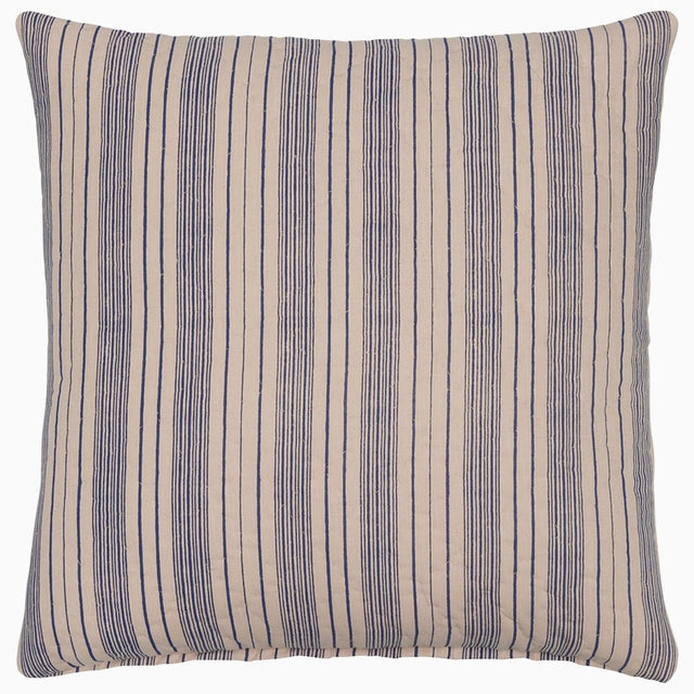 Darika Indigo Euro Sham by John Robshaw at Fig Linens and Home - Front View