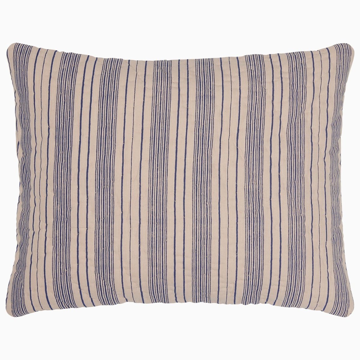 Darika Indigo Pillow Sham by John Robshaw at Fig Linens and Home - Front View