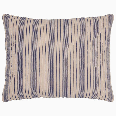 Darika Indigo Pillow Sham by John Robshaw at Fig Linens and Home - Front View