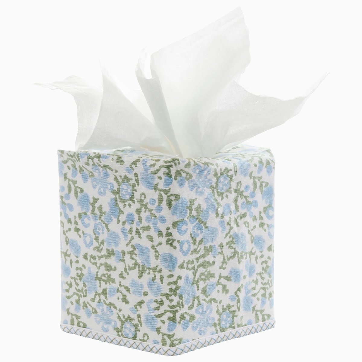 Ekisha Tissue Box Cover by John Robshaw at Fig Linens and Home - 1