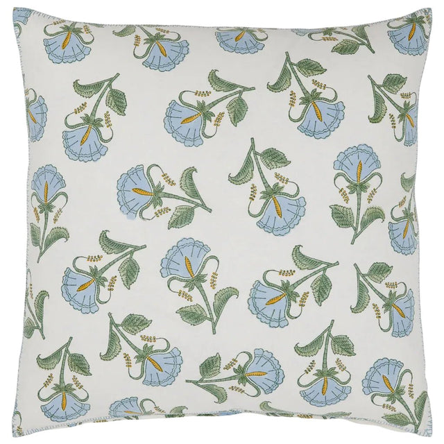 Farah Light Indigo Decorative Pillow by John Robshaw at Fig Linens and Home