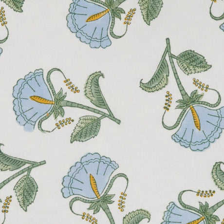 Farah Light Indigo Decorative Pillow by John Robshaw - Fabric Swatch at Fig Linens and Home