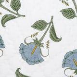 Swatch of Fabric - Euro Sham - Farah Light Indigo Quilts by John Robshaw at Fig Linens and Home