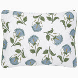 Pillow Sham - Farah Light Indigo Quilts by John Robshaw at Fig Linens and Home - Front View