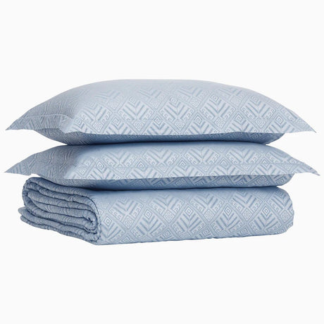 Halana Lapis Cotton Duvet Set by John Robshaw | Blue Bedding at Fig Linens and Home 4