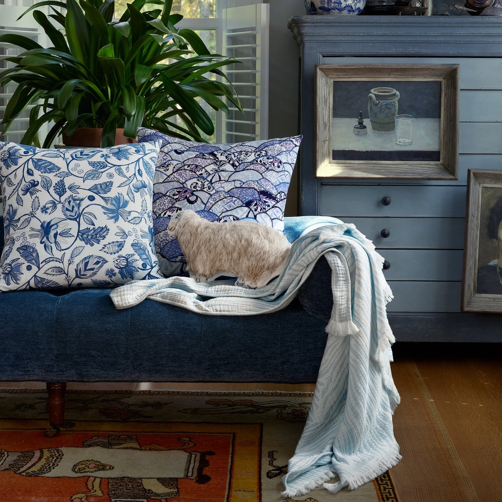 John Robshaw Textiles Indu Decorative Pillow Fig Linens and Home Lifestyle Photo