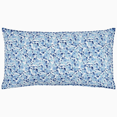 Ipsita Indigo Bolster by John Robshaw at Fig Linens and Home - 1
