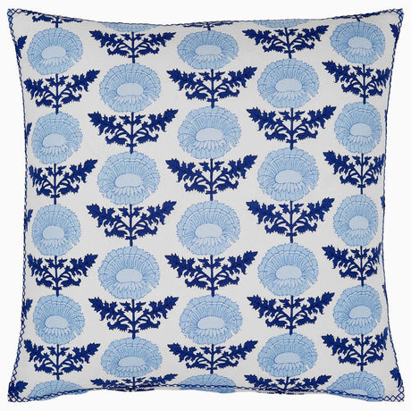 Kaavia Indigo Decorative Pillow by John Robshaw at Fig Linens and Home