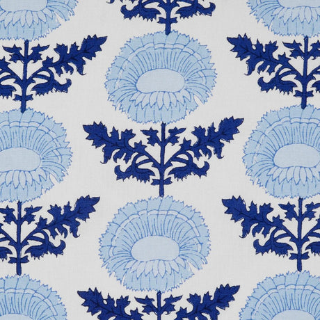 Kaavia Indigo Decorative Pillow by John Robshaw at Fig Linens and Home - Fabric Swatch