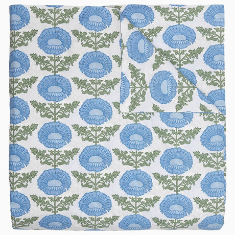 Kaavia Light Indigo Organic Duvet by John Robshaw at Fig Linens and Home - 2