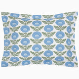 Kaavia Light Indigo Organic Sham by John Robshaw at Fig Linens and Home - 1