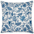 Lavana Hand Painted Decorative Pillow by John Robshaw 22" x 22" Decorative Pillow Indigo at FIG LINENS AND HOME 1