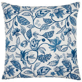 Lavana Hand Painted Decorative Pillow by John Robshaw 22" x 22" Decorative Pillow Indigo at FIG LINENS AND HOME 1