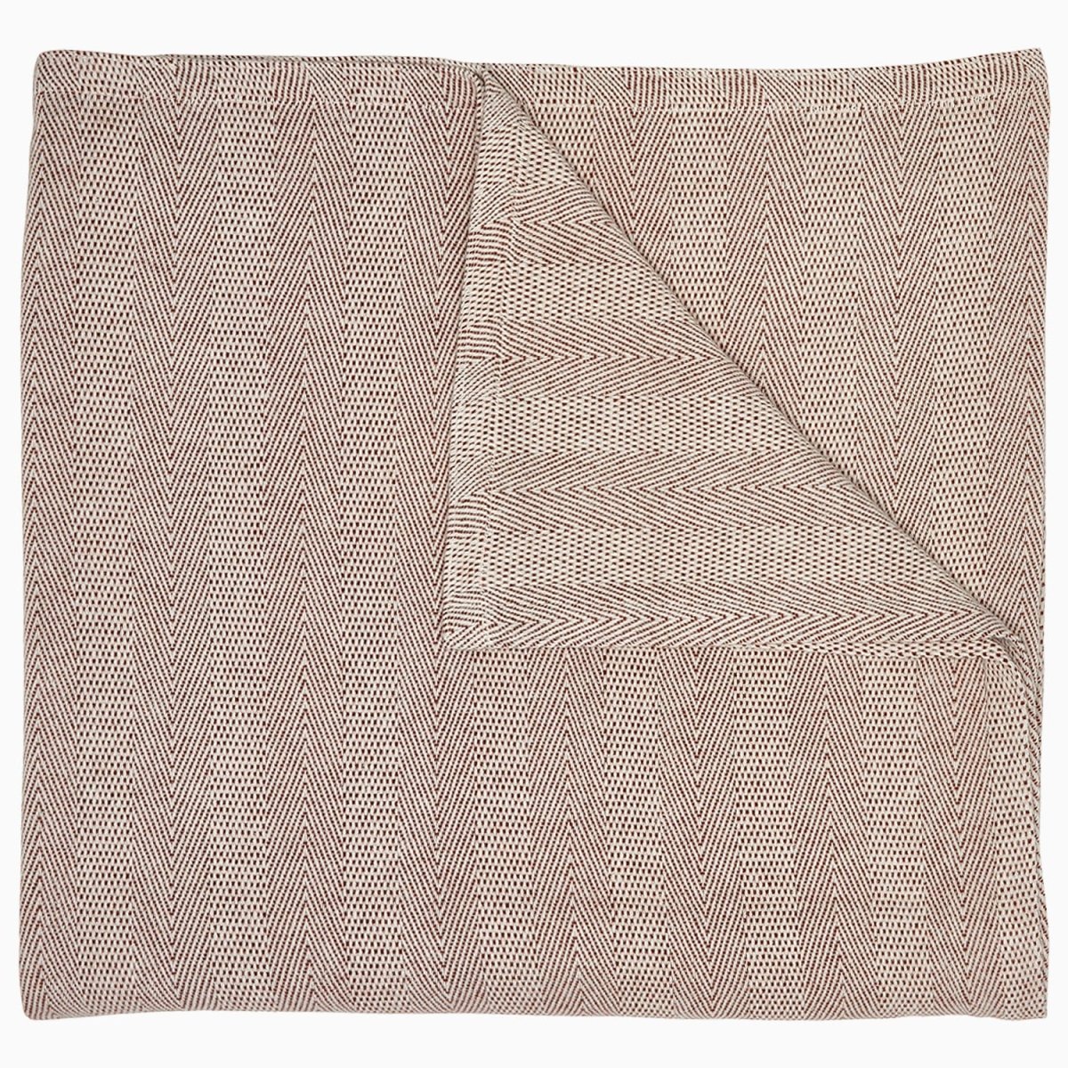Lavanya Coffee Blanket by John Robshaw at Fig Linens and Home - 1