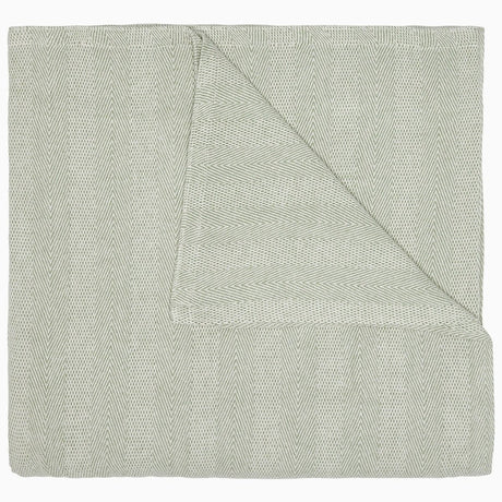 Lavanya Sage Blanket by John Robshaw at Fig Linens and Home - 1
