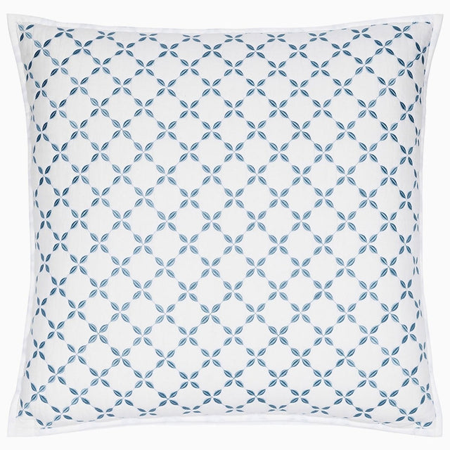 Layla Light Indigo Sham by John Robshaw at Fig Linens and Home - 2