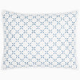 Layla Light Indigo Sham by John Robshaw at Fig Linens and Home - 1
