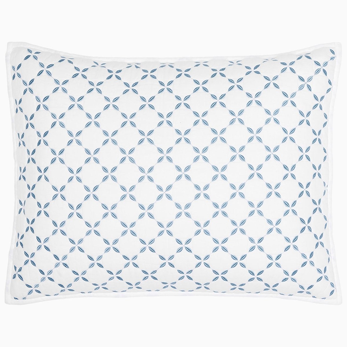 Layla Light Indigo Sham by John Robshaw at Fig Linens and Home - 1