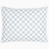 Layla Light Indigo Sham by John Robshaw at Fig Linens and Home - 1