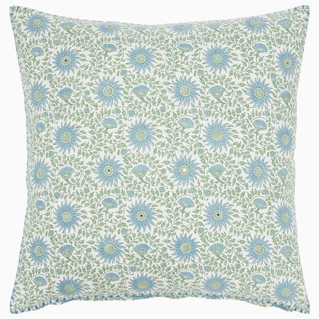 Luvika Light Indigo Pillow by John Robshaw at Fig Linens and Home - 1