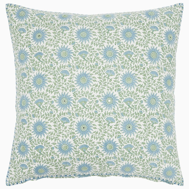 Luvika Light Indigo Pillow by John Robshaw at Fig Linens and Home - 1