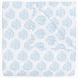 Duvet Cover - John Robshaw Mali Light Indigo Organic Bedding at Fig Linens and Home 1