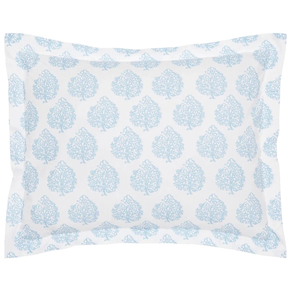 Pillow Sham - John Robshaw Mali Light Indigo Organic Bedding at Fig Linens and Home 1