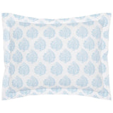 Pillow Sham - John Robshaw Mali Light Indigo Organic Bedding at Fig Linens and Home 1