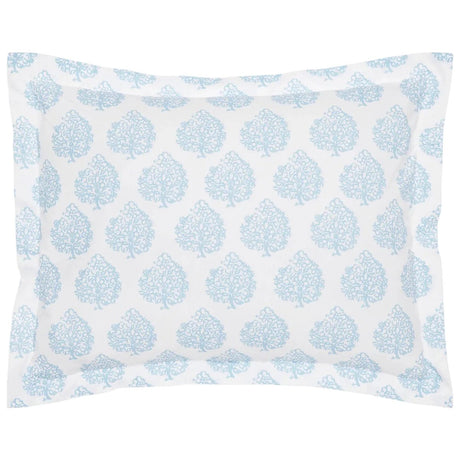 Pillow Sham - John Robshaw Mali Light Indigo Organic Bedding at Fig Linens and Home 1