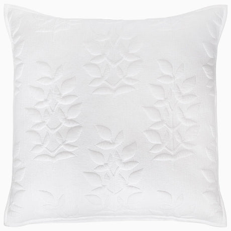 Manya White Organic Sham by John Robshaw at Fig Linens and Home - 2