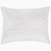Manya White Organic Sham by John Robshaw at Fig Linens and Home - 1