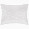 Manya White Organic Sham by John Robshaw at Fig Linens and Home - 1