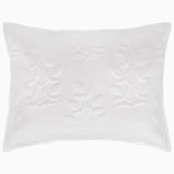 Manya White Organic Sham by John Robshaw at Fig Linens and Home - 1